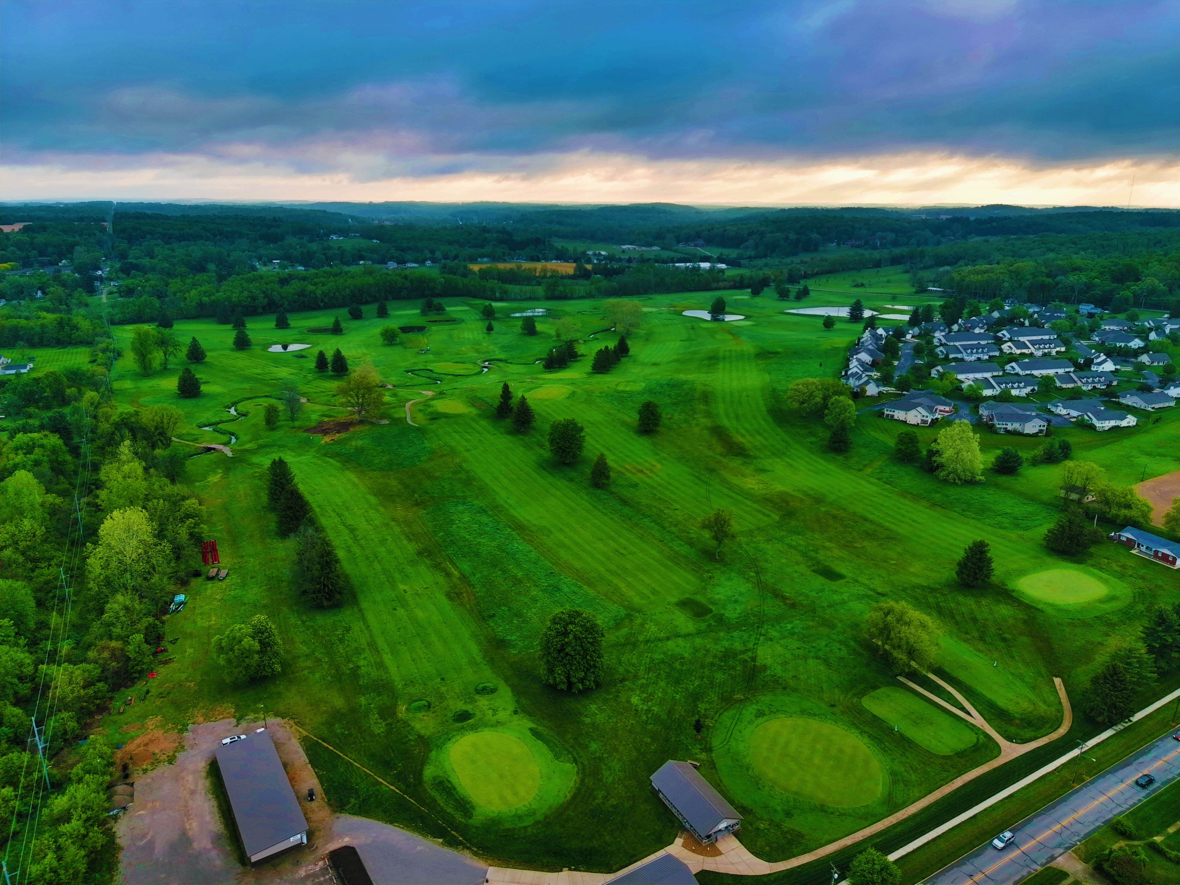 Bird's Eye View of Golf Course